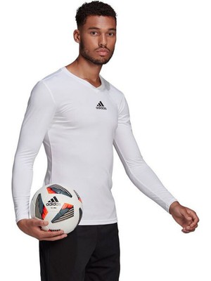 Adidas Team Base Tee Erkek Uzun Kollu Antrenman Tişörtü – Beyaz