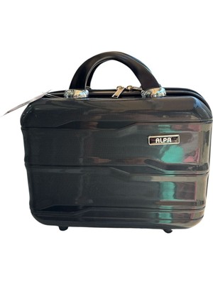 Hall Breathe Siyah Pp Silikon Makyaj ve Tıraş Çantası, Dayanıklı Deri Malzeme ile Şık Tasarım