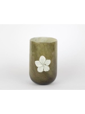 Moss Dreams Çiçekli Cam Vazo 12X20 cm