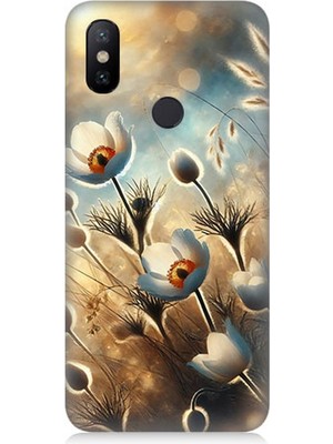 Xiaomi Redmi Note 5 Pro Uyumlu Pamuk Dalları Bahar Ruhu  Desenli Silikon Kılıf