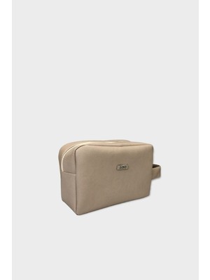 Şık Bej Makyaj ve Seyahat Çantası, Taşıması Kolay ve Kullanışlı Tasarım