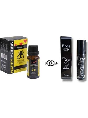 Eros Happy Hours Kadınlara Özel Damla + Eros Sprey