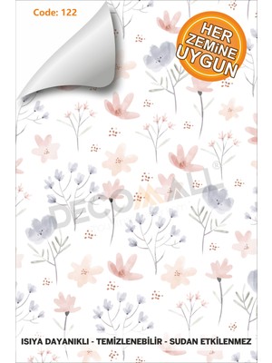 Code 122 Suya Dayanıklı Mutfak Banyo Zemin Mermer Mobilya Fayans Folyo Kaplama (Laminasyonlu)