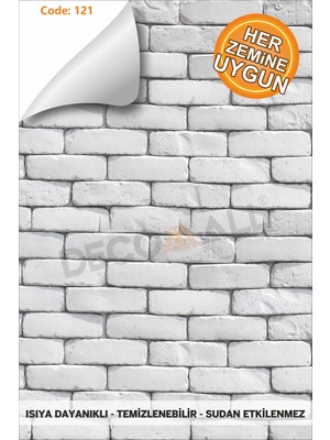 Code 121 Suya Dayanıklı Mutfak Banyo Zemin Mermer Mobilya Fayans Folyo Kaplama (Laminasyonlu)