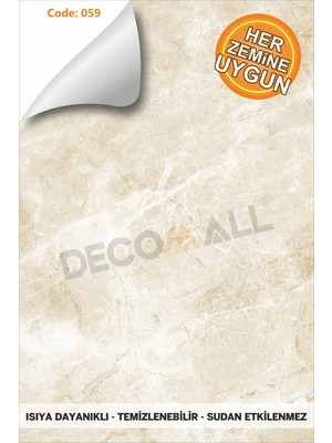 Code 59 Suya Dayanıklı Mutfak Banyo Zemin Mermer Mobilya Fayans Folyo Kaplama (Laminasyonlu)