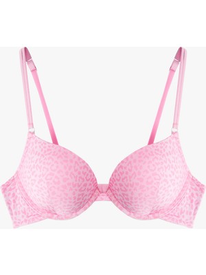 Koton Ekstra Dolgulu Maximizer Leopar Desenli Sütyen