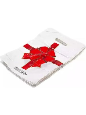 Arma Plus Takviyeli Kalın Baskılı Beyaz Çanta Poşet – 4 No – 37 x 50 cm – 50 Adet