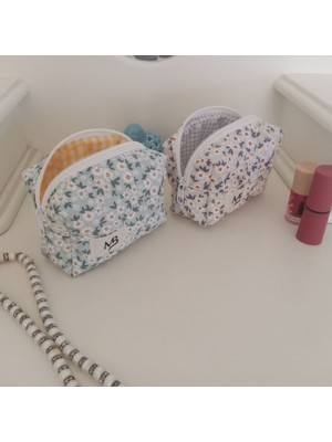 Mavi Renkli 2'li Ruj ve Çanta Seti, Şık ve Kullanışlı Tasarım.