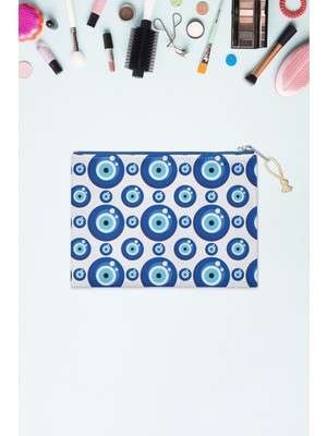 Şık Mavi Makyaj Çantası, Pratik ve Hafif Seyahat Dostu