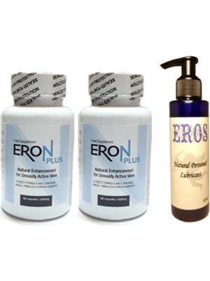 Eros Lubricant 125  ml   + 2Adet Eron Plus 60LI Erkeklere Özel