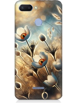 Teknomeg Xiaomi Redmi 6 Uyumlu Pamuk Dalları Bahar Ruhu  Desenli Silikon Kılıf