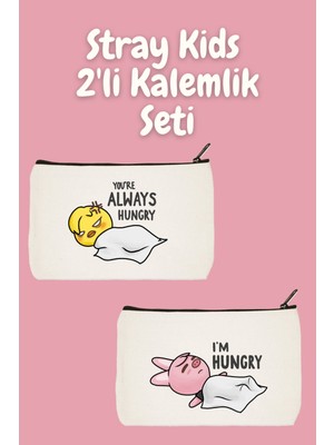 Iki Parça Makyaj ve Çanta Seti, Kalemlik, Cüzdan, Bez Çanta, Bej