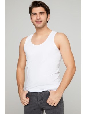 Erkek Beyaz Atlet %100 Pamuk 7'li Paket