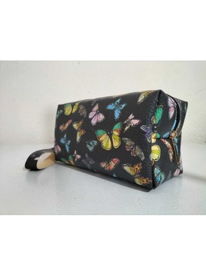 Şık Siyah Makyaj Çantası, Pratik ve Kullanışlı Tasarım