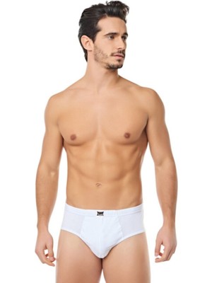 Erkek Siyah Iç Çamaşır Penye Kom %100 Pamuk 6'lı Külot Slip