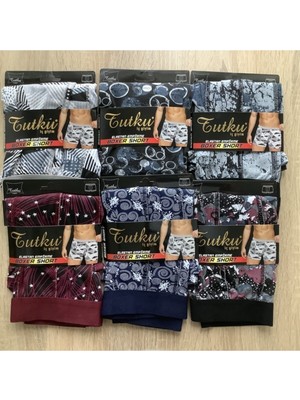 Qulat Tutku Erkek Spor Boxer 6 Adet Elastan Empirme Desenli M Beden ile Rahatlık Sunar
