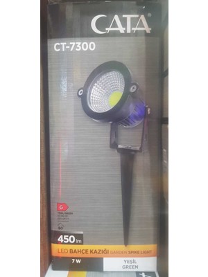 7W Yeşil LED Bahçe Kazıklı Aydınlatma, Enerji Tasarruflu ve Şık Tasarım