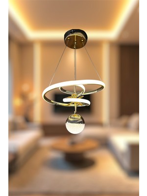 Modern Toplu Space Model 3 Renk (Beyaz & Sarı & Günışığı) Lüks LED Avize