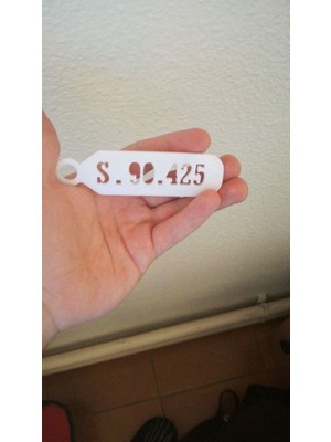 BYR Kütüphane Odası Için Basit Anahtarlık. (Plastik Aparattır) 3D