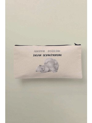 Renkli Bez Makyaj Çantası Kalemlik ve Cüzdan, Şık ve Kullanışlı Tasarım