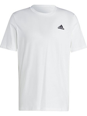 Adidas Small Logo Single Jersey T-Shirt Beyaz Erkek Günlük Tişört IC9286