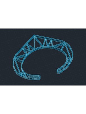 Byr Varil Kasası Kafası Bilezik 3D