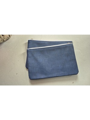 Şık Lacivert Makyaj Çantası, Pratik ve Kullanışlı Tasarım