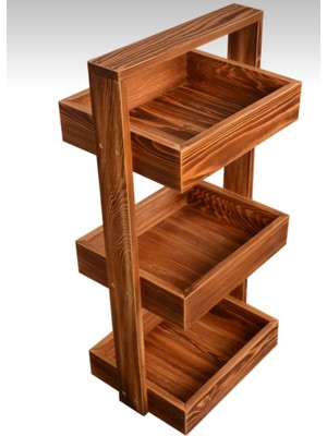 Çok Amaçlı Ahşap Sepet Banyo Organizer Mutfak Düzenleyici Çiçeklik Retro Çam Antik