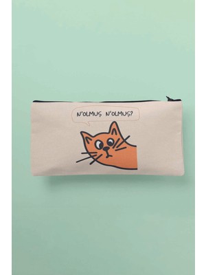 Renkli Baskılı Çok Amaçlı Bez Çanta, Kalemlik ve Cüzdan Için Mükemmel Seçim