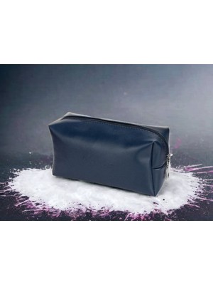 Lacivert Taşınabilir Makyaj Çantası, Şık ve Kullanışlı Tasarım