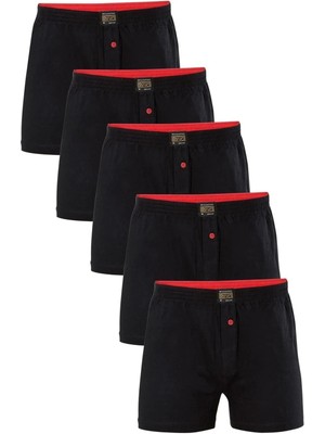 Erkek 5'li Havlu Bel %100 Pamuk Penye Boxer
