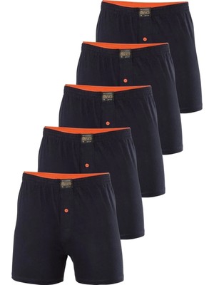 Erkek 5'li Havlu Bel %100 Pamuk Penye Boxer