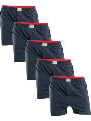 Erkek 5'li Havlu Bel %100 Pamuk Penye Boxer