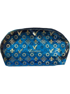 Şık ve Kullanışlı Mavi Makyaj Çantası, Seyahatlerinizin Vazgeçilmezi