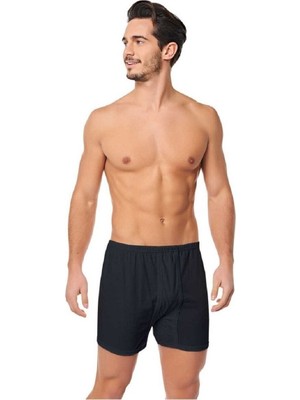 Erkek Mavi Pamuklu Arjantin Paçalı Boxer