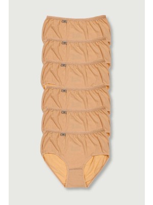 Tutku Kadın Beyaz 6'lı Paket Likralı Bato Külot %96 Pamuklu Rahat Tasarım ELF568T0924CCM6