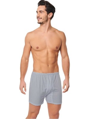 Erkek Mavi Pamuklu Arjantin Paçalı Boxer