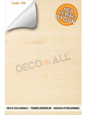 Code 109 Suya Dayanıklı Mutfak Banyo Zemin Mermer Mobilya Fayans Folyo Kaplama (Laminasyonlu)