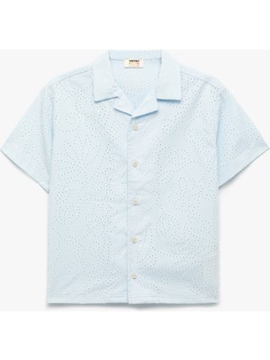 Koton Pamuklu Düğmeli Fistolu Kısa Kollu Gömlek