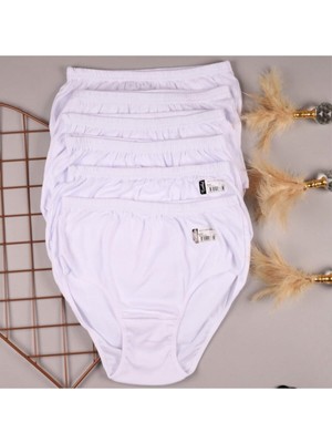 Tutku 0922 Bayan Ribana Bato 6lı Yüksek Bel Kadın Külot %100 Pamuk Nefes Alabilir Kumaş