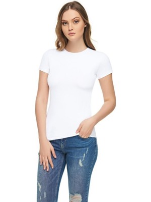 Bisiklet Yaka Elastan Kısa Kollu Atlet/badi