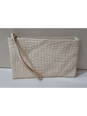 Şık Bej Mini Makyaj Çantası, Pratik ve Hafif Taşıma Imkanıyla Günlük Kullanım