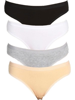 Iç Giyim 6lı Kadın %100 Pamuklu Bikini Külot Iç Çamaşırı