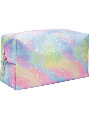 Şık Pembe Suni Deri Dijital Makyaj Çantası, Kaliteli ve Hafif Tasarım