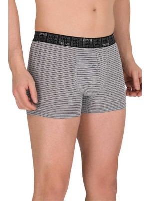 5'li Berrak Erkek Çizgili Boxer