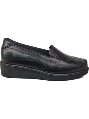 Napa Shoes Kadın Hakiki Deri Sıkıştırılmış Köpük Taban Rahat Ultra Hafif Günlük Dolgu Topuk Ayakkabı NAPA-2000