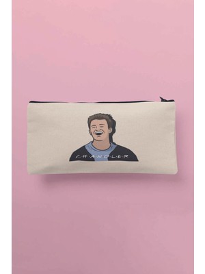 Bej Baskılı Çok Amaçlı Bez Çanta, Kalemlik ve Cüzdan Uygun Fiyatlı Seçenek