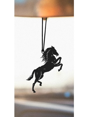 Araba Dikiz Aynası Süsü Metal Şahlanan At