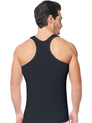 Tutku Rambo Siyah Atlet 0058 XL Beden Erkek İçin Yazlık Kullanım ve Ter Tutmayan Özellikte