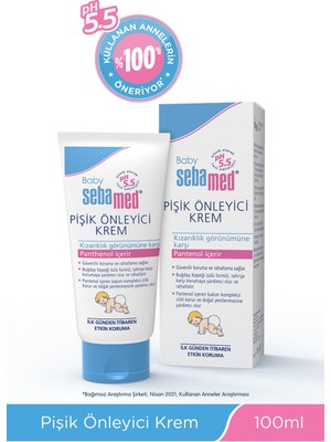 Sebamed Baby Pişik Önleyici Krem 100 ml Pantenol ile Kızarıklık Görünümünü Önleyen Etkili Formül